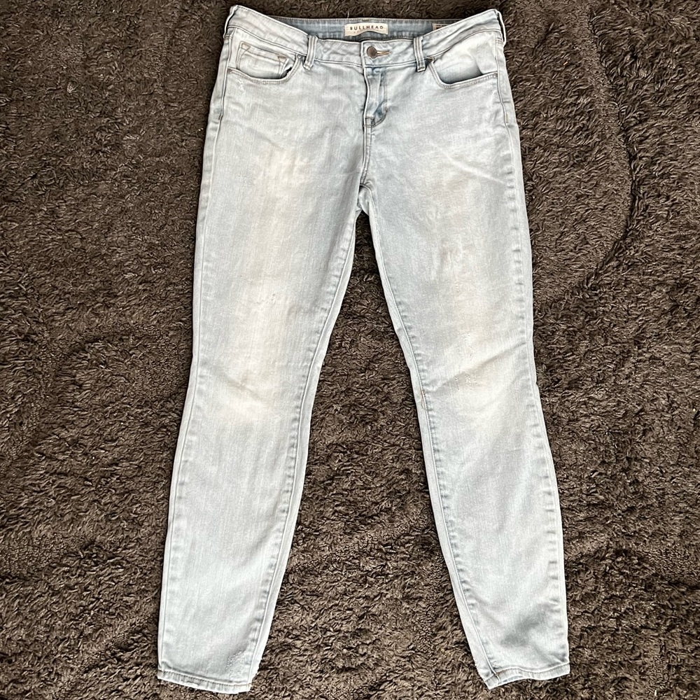 PacSun Low-Rise Skinniest Light-Wash Slightly Distressed Jeans Size 28